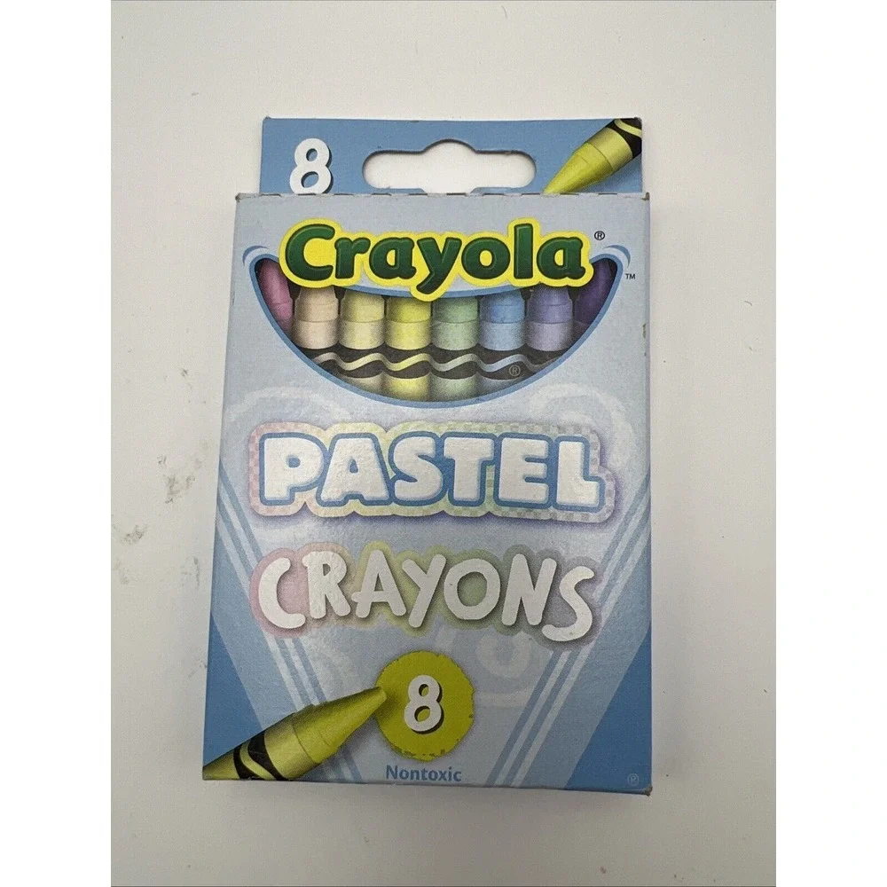 Crayola Pastel Crayons, 8 Count, NEW IN BOX Easter Spring NEW
